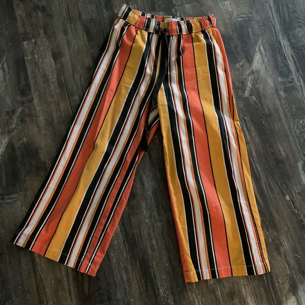 urban outfitters striped drawstring pants